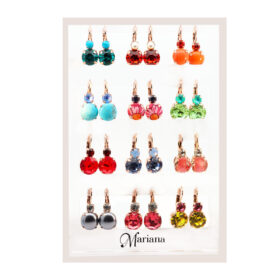 12 Pair Bright Earrings Stand